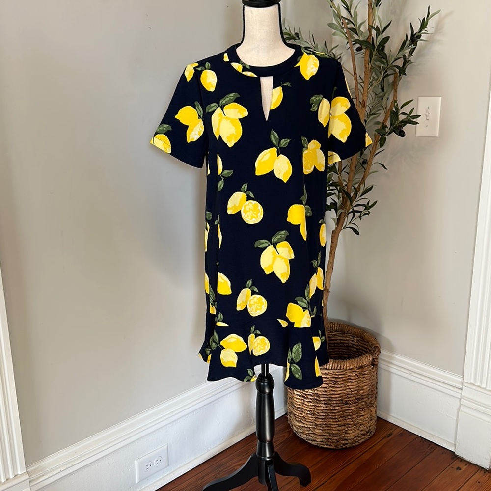 NWT - Navy with Lemons dress